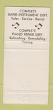 Matchbook Cover Braviroff Piano Music Wurlitzer San Bernardino CA WEAR 30 Strike