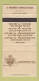 Matchbook Cover - San Bernardino County Credit Union CA 30 Strike