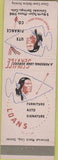 Matchbook Cover - Ute Finance Co Colorado Springs CO Indian