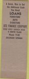 Matchbook Cover - Ute Finance Co Colorado Springs CO Indian
