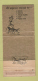 Matchbook Cover - Eastern Steamship Cruises Miami FL WEAR 30 Strike