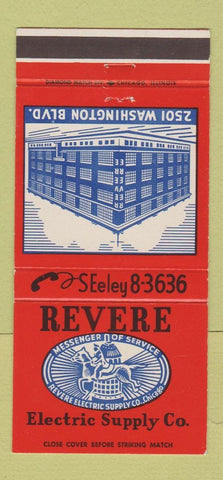 Matchbook Cover - Revere Electric Supply Chicago IL 30 Strike