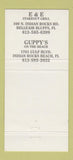Matchbook Cover Guppy's Steakout Indian Rocks Beach Belleair Bluffs FL 30 Strike