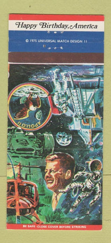 Matchbook Cover - National Bank of Newcastle WY Bicentennial  30 Strike