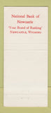 Matchbook Cover - National Bank of Newcastle WY Bicentennial  30 Strike