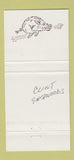 Matchbook Cover - Hog's Breath Inn Carmel CA Clint Eastwood Movies 30 Strike