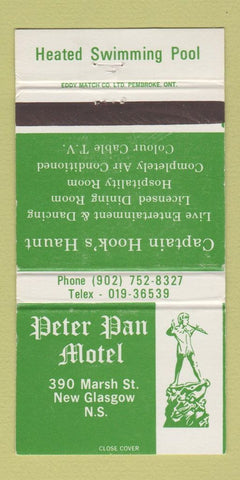 Matchbook Cover - Peter Pan Motel New Glasgow NS 30 Strike