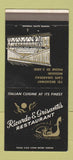 Matchbook Cover - Ricardo & Grisanti's Restaurant Cape Girardeau MO 30 Strike