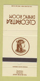 Matchbook Cover - Cleopatra Dining Room Toronto ON 30 Strike