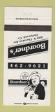 Matchbook Cover - Boardner's Hollywood CA  30 Strike