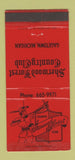 Matchbook Cover - Sherwood Forest Country Club Gagetown MI WORN 30 Strike