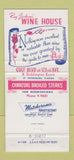 Matchbook Cover - Roy Jacksons' Wine House St Petersburg FL 30 Strike