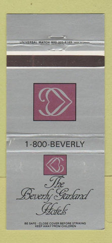 Matchbook Cover - Beverly Garland Hotels North Hollywood Sacramento CA 30 Strike