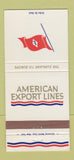 Matchbook Cover - American Export Lines Shipping 30 Strike