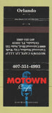 Matchbook Cover - Motown Cafe Orlando FL Universal Studios 30 Strike