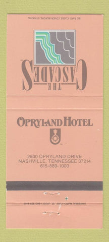 Matchbook Cover - Opryland Hotel Nashville TN The Cascades 30 Strike