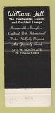 Matchbook Cover - William Tell Restaurant Chicago IL 30 Strike