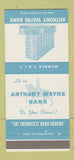 Matchbook Cover - Anthony Wayne Bank  Fort Wayne IN SAMPLE 30 Strike