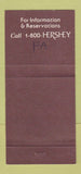 Matchbook Cover - Hershey Lodge Convention Center PA 30 Strike