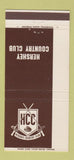 Matchbook Cover - Hershey Country Club PA 30 Strike