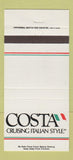 Matchbook Cover - Costa Cruises Italy 30 Strike