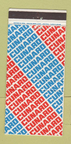 Matchbook Cover - Cunard Cruise Lines 30 Strike