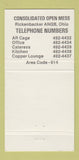 Matchbook Cover - US Air Force Rickenbacker Mess OH 30 Strike