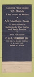 Matchbook Cover - Peninsular & Occidental Steamship  30 Stick