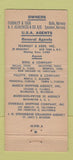 Matchbook Cover - Fern Ville Lines Cruise Freight 21 Strike Feature