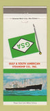 Matchbook Cover - Gulf & South American Steamship New Orleans LA 30 Strike