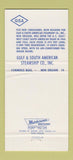 Matchbook Cover - Gulf & South American Steamship New Orleans LA 30 Strike