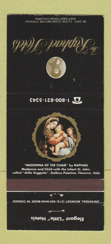 Matchbook Cover - Raphael Hotel San Francisco Chicago Kansas City 30 Strike