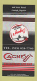 Matchbook Cover - Cagney's Restaurant Bar Guelph ON 30 Strike