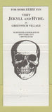 Matchbook Cover - Jekyll and Hyde Club New York City 30 Strike