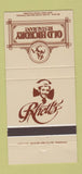 Matchbook Cover - Old Hickory Restaurant Rhett's Nashville TN Opryland 30 Strike