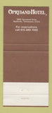 Matchbook Cover - Old Hickory Restaurant Rhett's Nashville TN Opryland 30 Strike