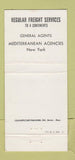 Matchbook Cover - Zim Lines Freight Cruise WEAR 30 Strike