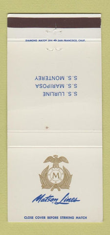 Matchbook Cover - Matson Lines Cruise 30 Strike