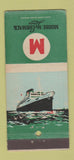 Matchbook Cover - Moore McCormack Line Shipping WEAR 30 Strike