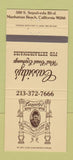 Matchbook Cover - Cassidy's West Coach Exchange Manhattan Beach CA 30 Strike