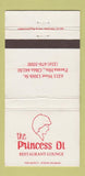 Matchbook Cover - Princess Di Restaurant Parma Heights OH WEAR 30 Strike