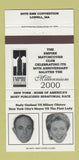 Matchbook Cover - Rudy Giuliani Hillary Clinton 2000 Senate Match Club 30 Strike
