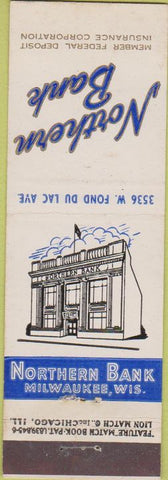 Matchbook Cover - Northern Bank Milwaukee WI feature