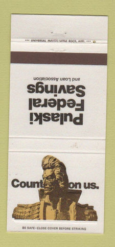 Matchbook Cover Pulaski Federal Savings Little Rock AR Jacksonville  30 Strike
