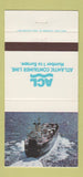 Matchbook Cover - Atlantic Container Line Shipping 30 Strike
