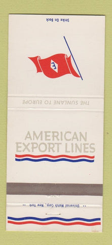 Matchbook Cover - American Export Lines Shipping #1 30 Strike