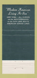 Matchbook Cover - American Export Lines Cruise #2 WEAR 30 Strike