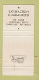 Matchbook Cover - AAFES Diamond Jubilee 1970 Military 30 Strike
