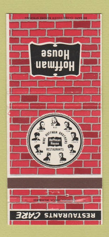 Matchbook Cover - Hoffman House Restaurants 30 Strike