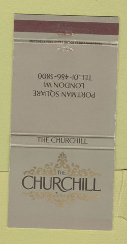 Matchbook Cover - The Churchill Portman Square London UK WEAR 30 Strike